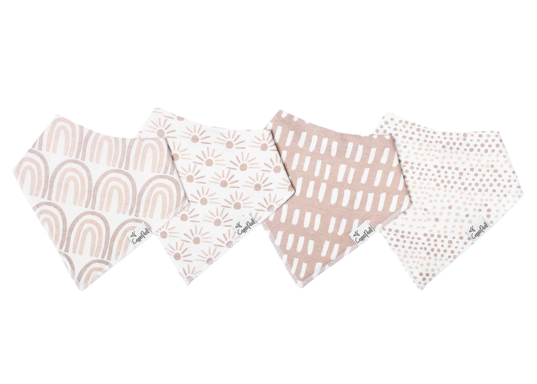 Copper Pearl Bandana Bib Set (4-pack)