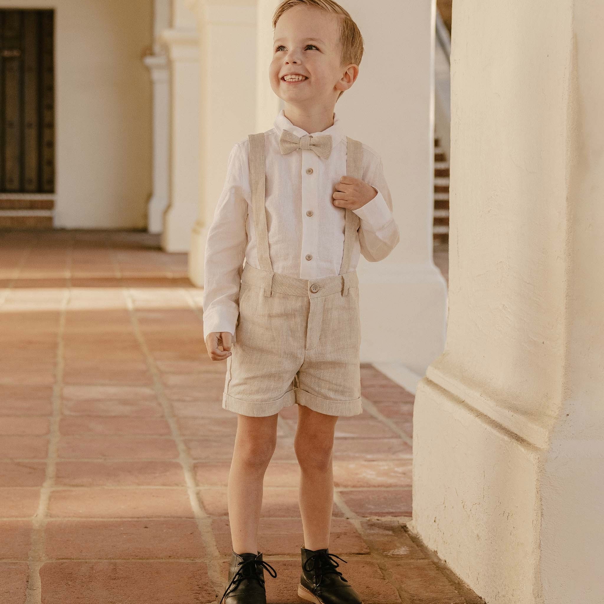 Suspender Short | Linen