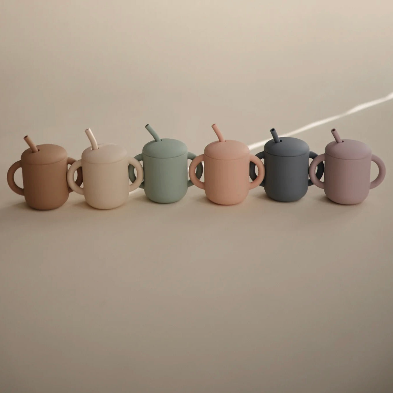 Silicone Training Cup + Straw