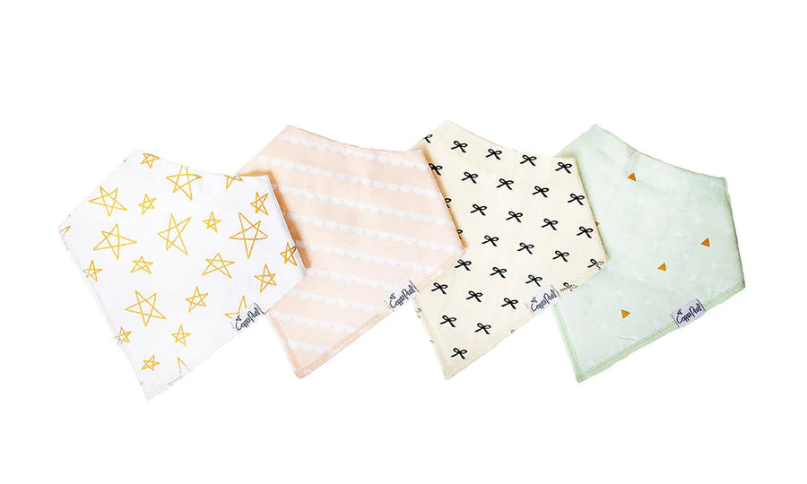 Copper Pearl Bandana Bib Set (4-pack)