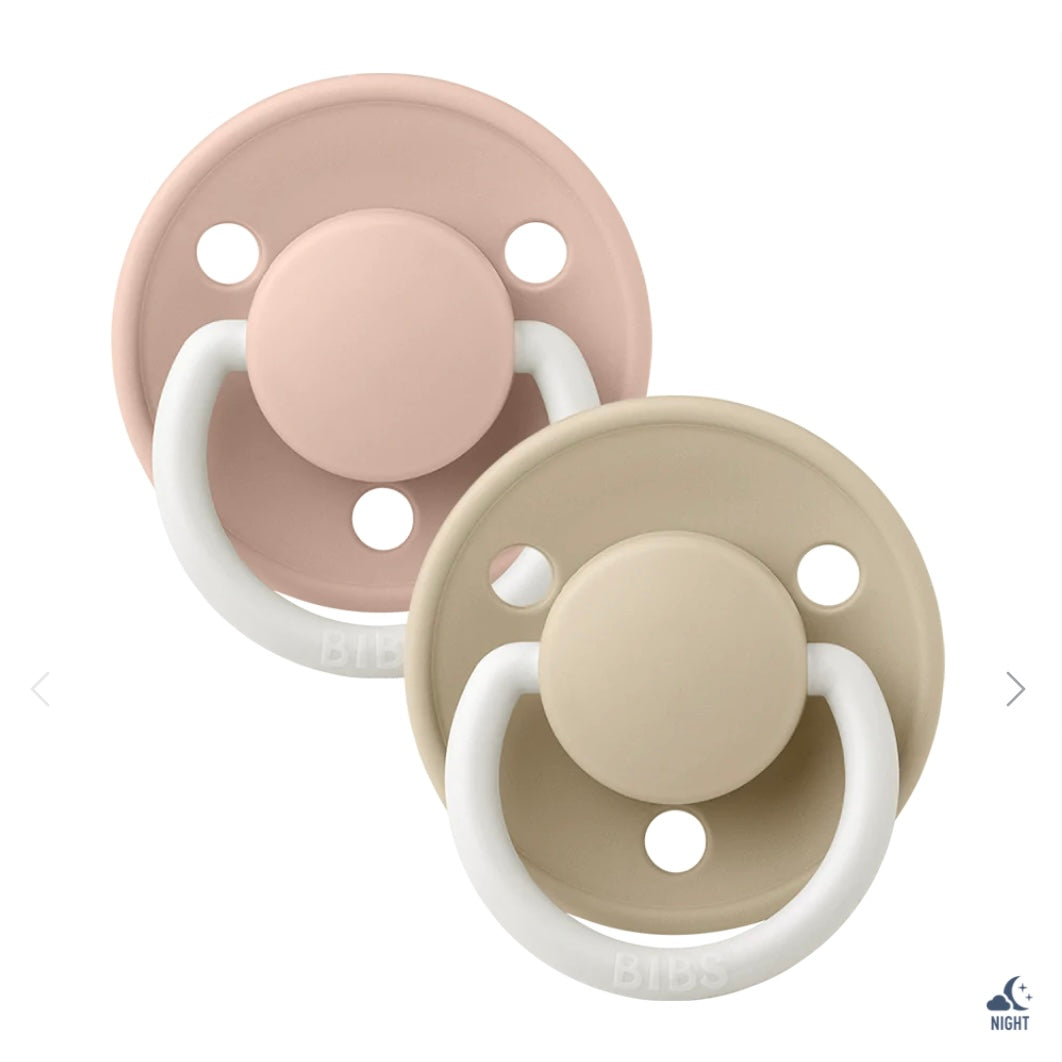 BIBS Pacifier De Lux Natural Rubber Latex 2PK